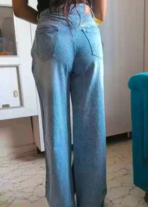 Blue Wide Leg Jeans (Baggy)