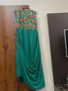 Elegant Green Ethnic Gown