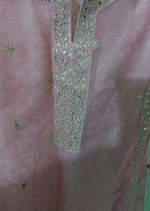 Slik Anarkali Suit Set