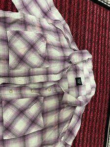 Purple Plaid Flannel Shirt