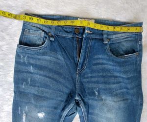 Distressed Denim Jeans