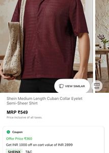 Burgundy Patterned Shirt