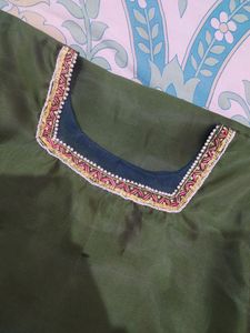 Mehndi Function Green Suit Set