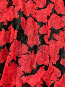 Vintage Black and Red Poffy Gothic Skirt