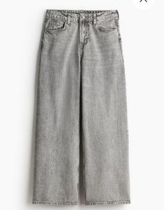 Gray Denim Flare Jeans