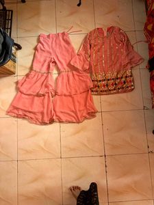 Pink Embroidered Kurta Set