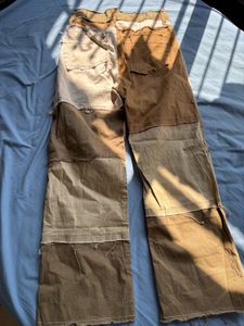 Freakins Patchwork Wide Leg Trousers