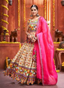 Navratri Lehenga With Patola Print