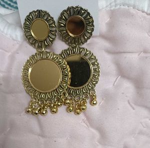 Gold Mirror Earrings