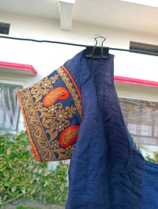 Orange Rajasthani Lehenga
