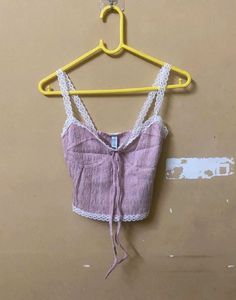 Lace Strap Crop Top