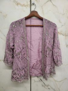 Ethnic Lavender Co Ord Set