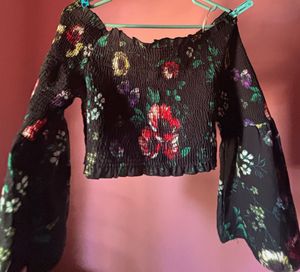 Off Shoulder Floral Top