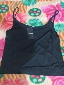 Shein Black Speghetti Top