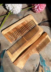Wooden Comb [New] Set Of 3 Piece