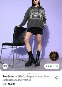 Roadster Graphic Print Hoodie