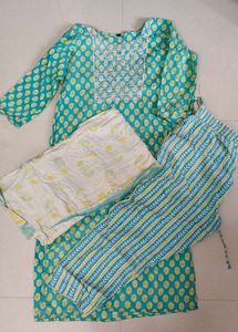 Cotton Kurta Set 3 Piece