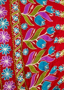 Red Embroidered Kurta