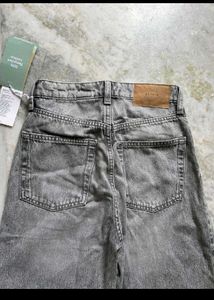 H&amp;M Gray Wide Leg Jeans