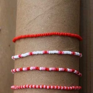 Red Beaded Bracelets❤️