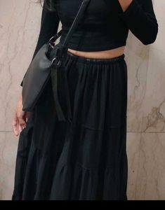 Black Long Skirt
