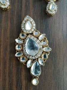 Gold-toned Earrings and Pendant Set