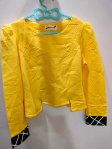 Yellow Crop Top