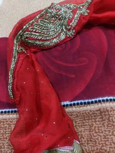Beautiful Embroidery Blood Red Boutique Suit Fo