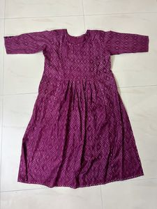 Womens Purple Kurta