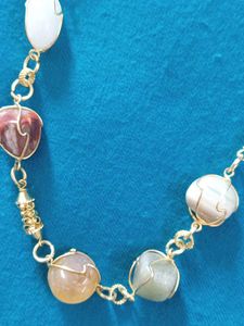 Gemstone Necklace &amp; Bracelet Set
