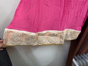 Elegant Pink Embroidered Kurta