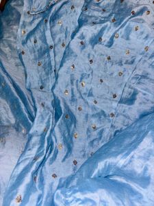 Women Blue Gown ( 2 Piece )