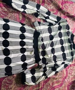 Chic Black &amp; White Two-Piece Set