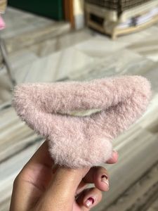 Fluffy Pink Hair Tie