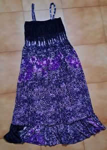 Tube Midi Dress For Women Purple Color