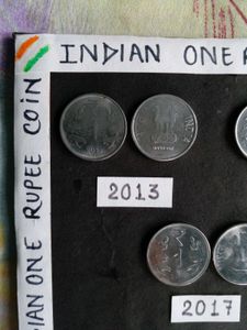 Indian One Rupee Coin Set