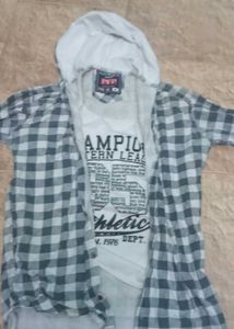 Men&#39;s Flannel Hoodie Shirt