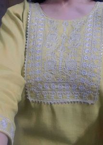 Mehendi Colour Kurta