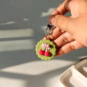🍒💚Cherry Charm Keychain 🍒 💚