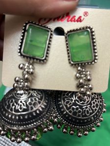Big Green Earrings