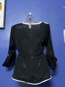 Black See Throughout Top