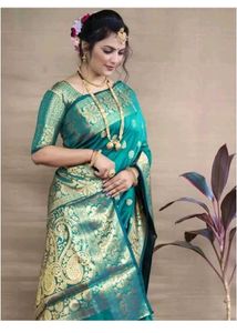 pavitra fashion Printed Kanjivaram Jacquard Saree