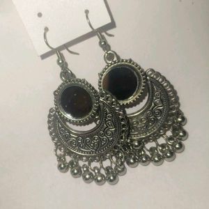 Mirror Chandbali Earrings | set of 4