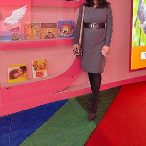 Gray Knit Dress without Belt