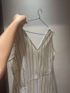 Striped V-Neck Dress