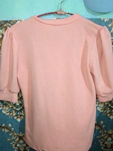 Blush Pink Puff Sleeve Top