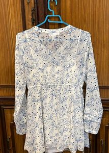Floral Print Tunic Top