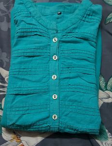 Blue Cotton Kurta