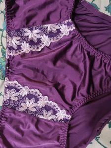 Vintage Purple Lace Panties