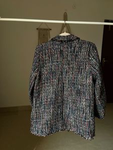 HANCY MULTICOLOURED TWEED OVERSIZED BLAZER